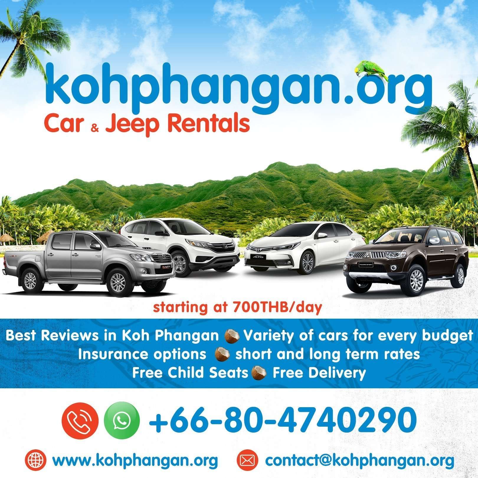 Cheap Car Hire in Koh Phangan
