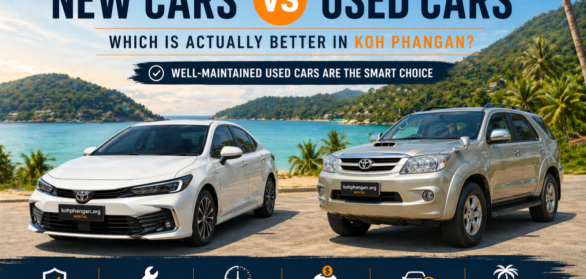 Koh Phangan new car and jeep rentals